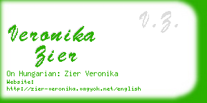 veronika zier business card